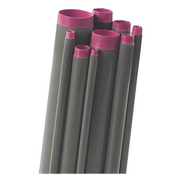 Tubo Conduit  rígido de aluminio de 2” (50.8 mm) con recubrimiento de PVC de 3.05 m con cople.