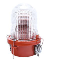 Luz de Obstáculo / FAA Tipo L-810 / LED Rojo e Infrarrojo / Baja Intensidad 32.5 cd / Cobertura 360° / Haz Vertical 10° / IP65