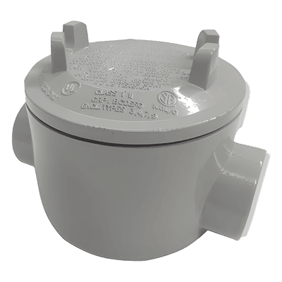 Caja con Tapa Tipo GRC de 3/4" (19 mm) / Caja a Prueba de Explosión / Para Áreas Peligrosas / Libre de Cobre.