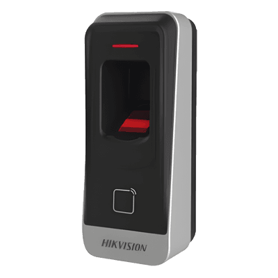 Lector esclavo PROX EM IP65 / Huella Digital / Lector de Tarjetas de Proximidad / RS-485 / Interior y Exterior / Requiere Panel de Control de Acceso DS-K26 Series y DS-K27