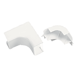 Esquinero Interior, para uso con Canaleta LDPH10 y LD2P10, material ABS, Color Blanco