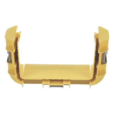 Union Recta "Cople", Para Canaleta FiberRunner™ 6X4, Color Amarillo