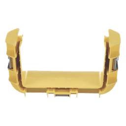 Union Recta "Cople", Para Canaleta FiberRunner™ 6X4, Color Amarillo