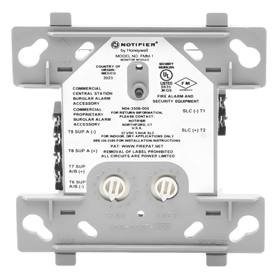 Módulo monitor direccionable para dispositivos de contacto normalmente abierto, compatible con FlashScan® y CLIP