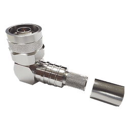Conector N Macho Angulo Recto, Plegable Hex. con Pin Cautivo para cables Tipo RG8