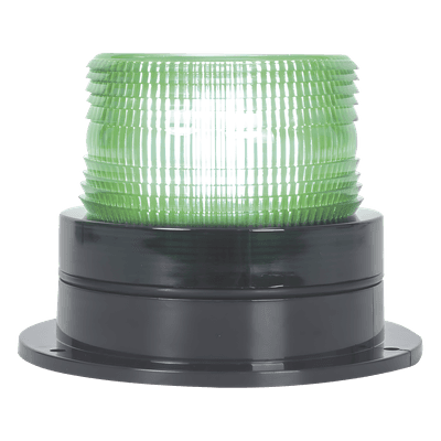 Burbuja Brillante de Larga Vida Útil, con 8 LEDs Color Verde, Domo Verde, 12Vcd