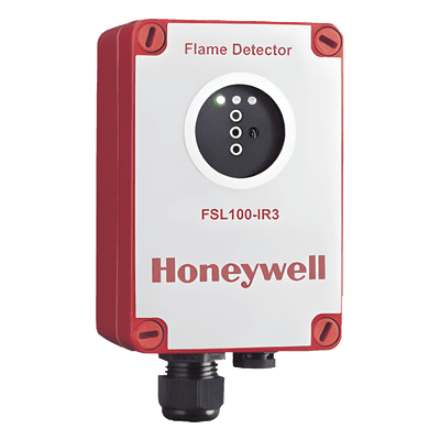Detector de flama por triple espectro infrarrojo (IR3), para zonas ATEX, uso en interiores y exteriores, color rojo