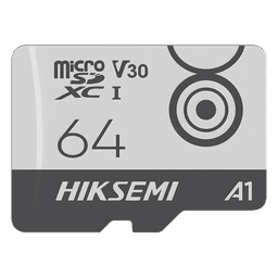 Memoria MicroSD / 64 GB / Lectura 95 MB/s / Escritura 55 MB/s / Clase 10 U3 V30 / Rango −25°C a 85°C / 10,000 h Grabación / Resistente Agua y Golpes
