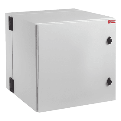 Gabinete Industrial ProTek de 12 UR de 612 x 600 x 760 mm Puerta Sólida de , Protección NEMA Tipo 4/12; IP66, Abatible, Fabricado en Acero, Color Gris Claro