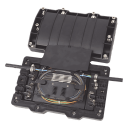 Caja de Distribución de Fibra Óptica Horizontal, hasta 48 Empalmes, Exterior IP68