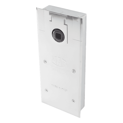 Bisagra de piso, / Cierrapuertas DC450 / Para Puertas de Doble Acción hasta 120 kg / Ángulo de Apertura 130° / Ajuste de Velocidad de Cierre y Latch