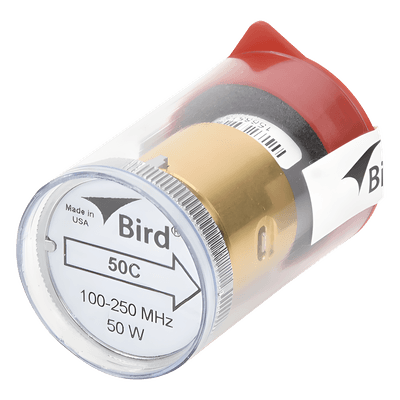 Elemento de 50 Watt en linea 7/8" para Wattmetro BIRD 43 en Rango de Frecuencia de 100 a 250 MHz.