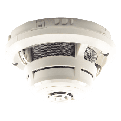 Detector direccionable multicriterio de humo, calor, flama y monóxido de carbono para lazo SLC, compatible con paneles Silent Knight IFP