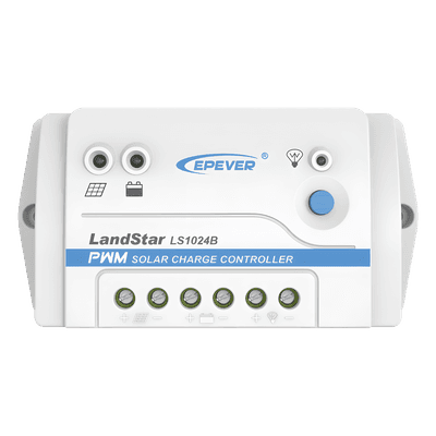 Controlador Solar PWM / 10A / 12/24V / RS-485 / Baterías Gel-AGM-Selladas / Parámetros Configurables