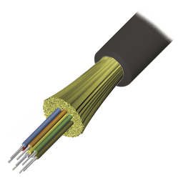 Cable de Fibra Óptica de 4 Hilos, Interior/Exterior, Tight Buffer, No Conductiva (Dieléctrica), Plenum, Monomodo OS2, 1 Metro (3.28 Pies)