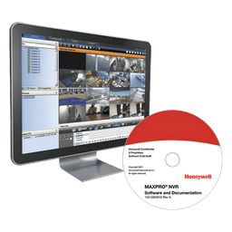 Software de grabación de video en red (NVR) con licencia base para 48 canales, compatible con cámaras IP Honeywell y de terceros