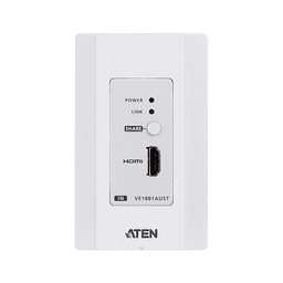 Transmisor HDMI | 4K a 40 metros | HDBaseT-Lite con placa de pared estadounidense/PoH