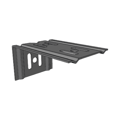 Ménsula Para MallaFils, para montaje en pared, para anchos de charola de 100 mm, con acabado electrozinc