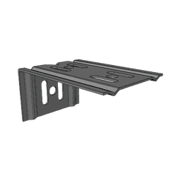 Ménsula Para MallaFils, para montaje en pared, para anchos de charola de 100 mm, con acabado electrozinc