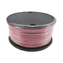 Rollo de cable grado marino calibre 16 en color rojo de 100 pies (30.48 m).