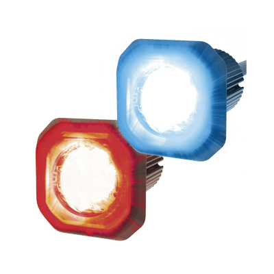 Lámpara Oculta de LED de bajo perfil color dual rojo azul