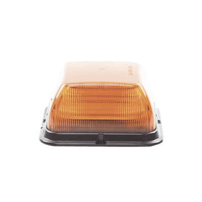 Baliza LED Cuadrada, base de polipropileno reforzado, perfil medio, 12-24 VCC, 24 patrones de destellos, ámbar