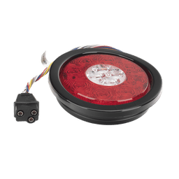 Plafón Circular de 5.4" Para Camiones de Transporte, 16 LED Ultra Brillantes, Color Rojo/Claro/Ambar
