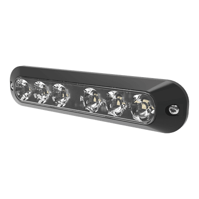 Luz Auxiliar Serie X3705, 6 LEDs Ultra Brillantes, color Rojo / Claro