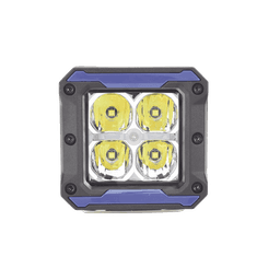 Luz de Trabajo LED / 4950 Lúmenes / 9 LEDs 10W / 12-24 VCD / IP67 / Soporte Articulado Acero Inoxidable