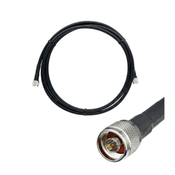Jumper Coaxial con Cable Epcom405 | Conector N Macho en los Extremos | 60 Centímetros (23.62 Pulgadas) de Longitud.