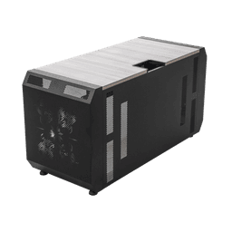 Consola Profesional para Monitoreo o Computo | Ranura para Base de Monitores | Microperforaciones | Luces LED Decorativas | Tomacorriente HTCM1U10C | Tapas Organizadoras de Cables | Niveladores | Rack para Montaje de Equipos | Ranura Pasaca