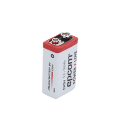 Batería de Litio 9V / 1200 mAh / Cloruro de Tionilo / No Recargable / Operación -60°C a +85°C / Acero Inoxidable