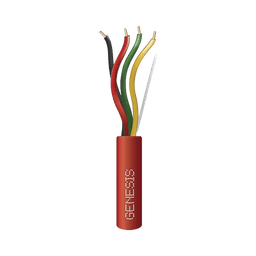 Carrete de 305 Metros de Alambre / 4 x 14 AWG / Plenum / Tipo FPLP-CL3P / Resistente al Fuego / Color Rojo / Para Sistemas Contra Incendio o Sistemas de Evacuación