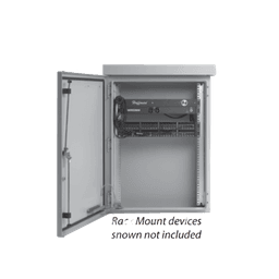 Gabinete Para Exterior OSP ComLine de 18 UR, 600 mm de Ancho, 500 mm de Profundidad De Aluminio, Color Gris Claro Con Protección NEMA 4/12/4X/3/3R; IP66