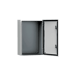 Gabinete de Uso Exterior MAS 500 x 400 x 260 mm NEMA 4/12/13; IP66; IK10 de Acero Dulce 1.5 mm con Platina de Montaje Incluida Color Gris Claro
