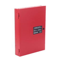 Fuente de Alimentación Remota / 10 Amperes / 3 Entradas / 7 Salidas NAC o Auxiliar de 24 Vcc / Compatible con paneles Notifier, Farenhyt, Silent Knight y Fire-Lite / Gabinete Rojo