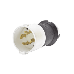 Clavija con Bloqueo de Media Vuelta Industrial 30 A 600 V CA / 3 Polos 4 Hilos / Nema L17-30P.
