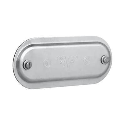 Tapa de Aluminio para Condulet Ovalada de 1".