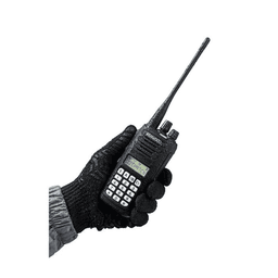 Radio portátil VHF 136-174 MHz, Digital NXDN-Analógico, DTMF, IP67, 5 Watts, 260 Canales, Roaming, Encriptación, GPS*, Inc. antena, batería, cargador y clip