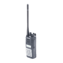 Radio portátil VHF 136-174 MHz, Digital NXDN-Analógico, DTMF, IP67, 5 Watts, 260 Canales, Roaming, Encriptación, GPS*, Inc. antena, batería, cargador y clip