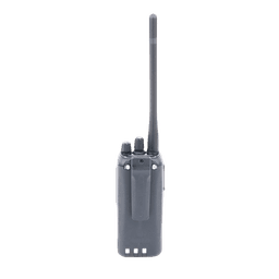 Radio portátil VHF 136-174 MHz, Digital NXDN-Analógico, DTMF, IP67, 5 Watts, 260 Canales, Roaming, Encriptación, GPS*, Inc. antena, batería, cargador y clip
