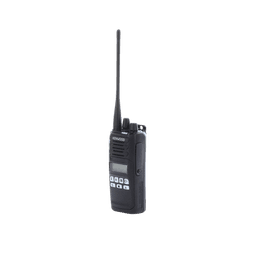 Radio portátil UHF 400-470 MHz, Digital DMR-Analógico, 5 Watts, 260 Canales, Roaming, Encriptación, GPS*, Inc. antena, batería, cargador y clip