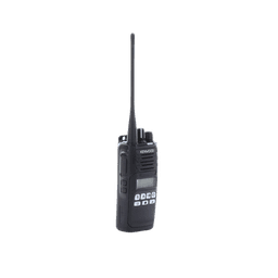 Radio portátil UHF 400-470 MHz, Digital DMR-Analógico, 5 Watts, 260 Canales, Roaming, Encriptación, GPS*, Inc. antena, batería, cargador y clip