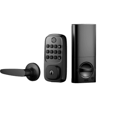 Cerradura Inteligente WiFi / Escáner de Huellas Dactilares / Teclado Numérico / Control por App / 8 Baterías AA / Bloqueo Manual y Automático / Compatible con Puertas 35-55 mm