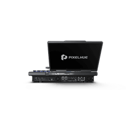 Controlador de Eventos Compacto U5 / Pantalla Táctil Principal 21.5" / Pantalla Inteligente 8" / 87 Botones LCD Programables / 4 Encoders y 8 Faders / Control MIDI y KVM / Diseño Plegable / Software PixelFlow / HDMI 2.0 / 12G-SDI /