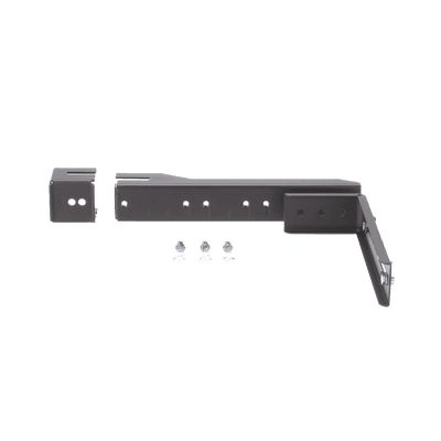 Soporte en L Para Canaletas FiberRunner 4x4 o 6x4, Para Instalación en Riel de Charola Tipo Escalerilla, Color Negro