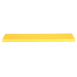 Tapa Con Bisagra a Presión Para Canaleta FiberRunner™ FR6X4YL2, de PVC Rígido, Color Amarillo, 2 m de Largo