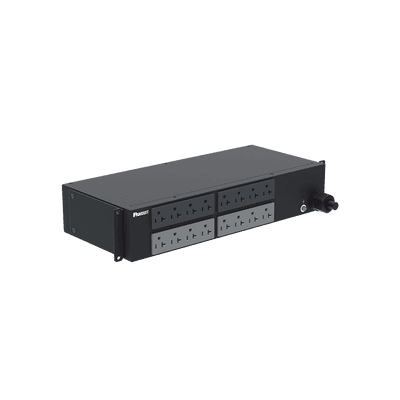 PDU Básico para Distribución de Energía, Enchufe de Entrada NEMA L5-30P, Con 16 Contactos NEMA 5-20R, Instalación Horizontal de 19in, 2 UR, 30 Amp, 120 Vca