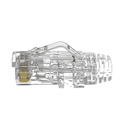 Plug RJ45 Cat6/6A, Para Cable UTP de Calibre 28 AWG (Diámetro Reducido), Chapado en Oro de 50 micras, Paquete de 100 piezas