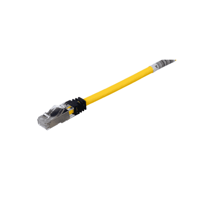 Patch Cord Cat6A, Blindado S/FTP, CM/LS0H, 2 m., Color Amarillo